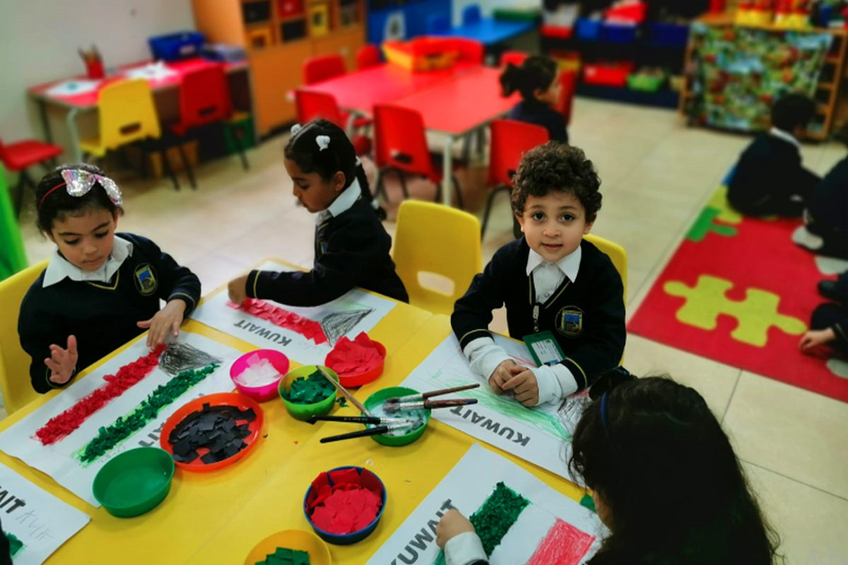 Students focused in the classroom