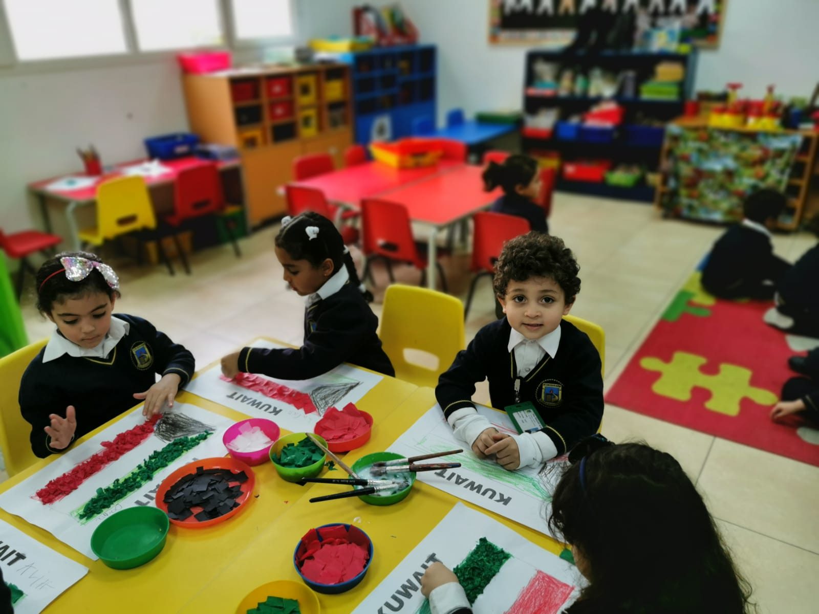 Students engaged in classroom learning at TEA